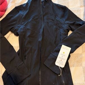 NWT Womens Black zip up athletic Jacket/ shirt